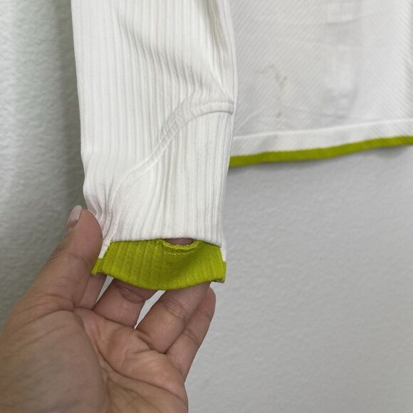 $98 Athleta Flurry Balaclava Hoodie Small Base Layer White Cold Weather Training - Picture 7 of 11